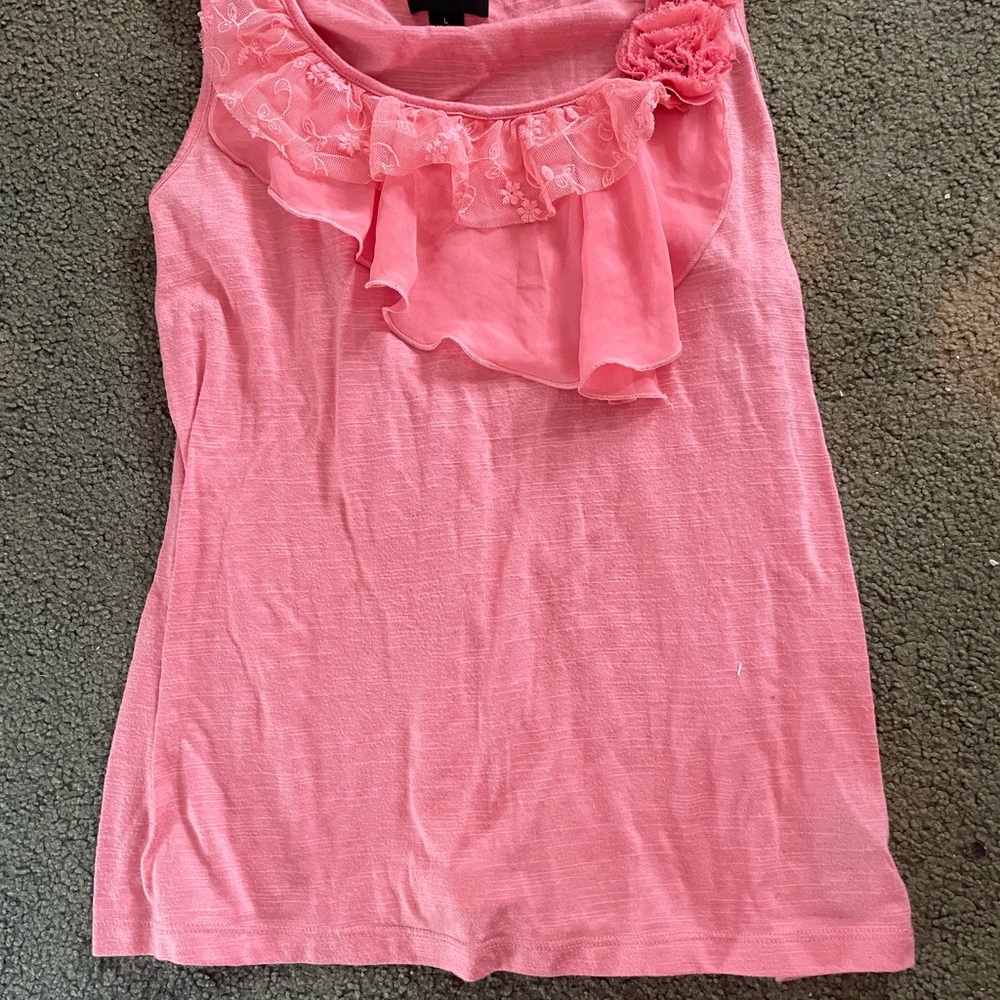 AB Studio Coral Sleeveless Blouse